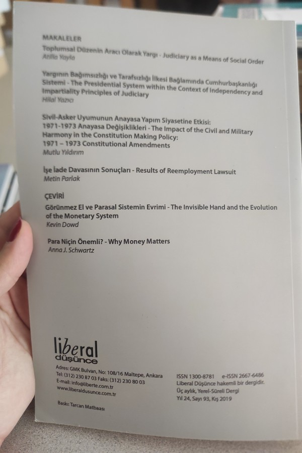 LIBERAL DÜŞÜNCE