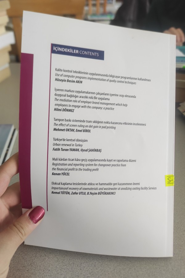 ISTANBUL AYDIN ÜNIVERSITESI ANADOLU BIL MESLEK YÜKSEKOKULU DERGISI