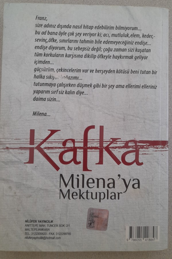 MILENA'YA MEKTUPLAR