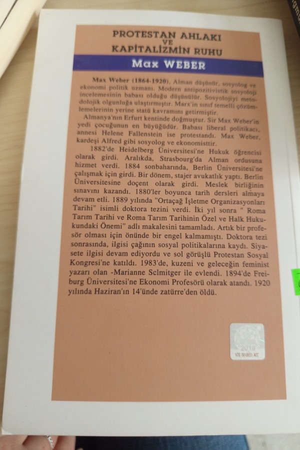 PROTESTAN AHLAKI VE KAPITALIZMIN RUHU