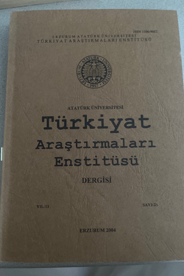 TÜRKIYAT ARAŞTIRMALARI ENSTITÜSÜ DERGISI