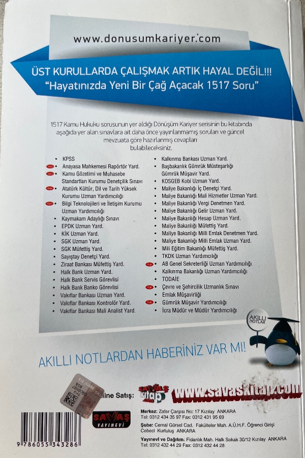 DÖNÜŞÜM KPSS HUKUK -KAMU HUKUKU