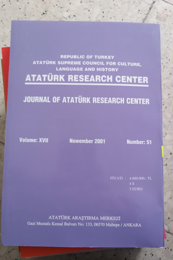 ATATÜRK ARAŞTIRMA MERKEZI DERGISI