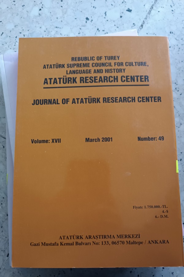 ATATÜRK ARAŞTIRMA MERKEZI DERGISI