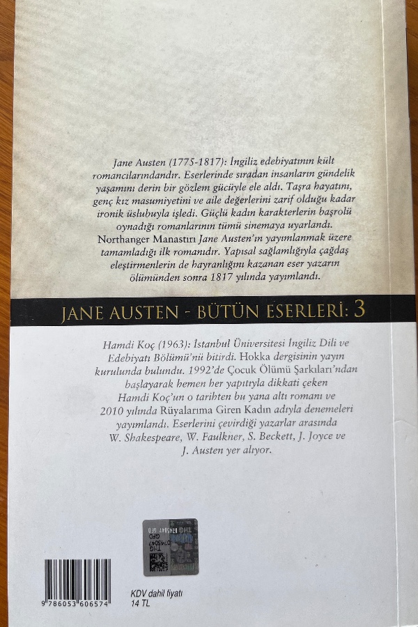 NORTHANGER MANASTIRI