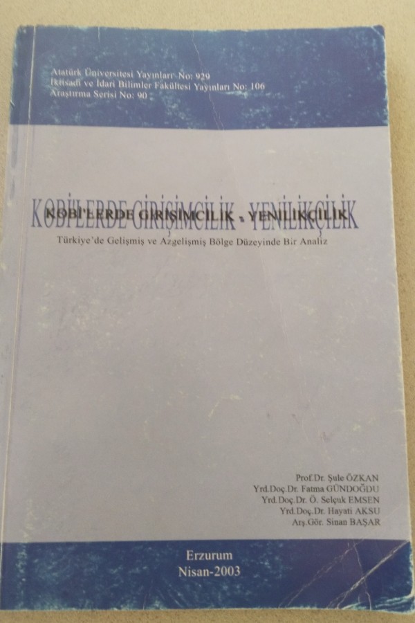 KOBILERDE GIRIŞIMCILIK YENILIKÇILIK