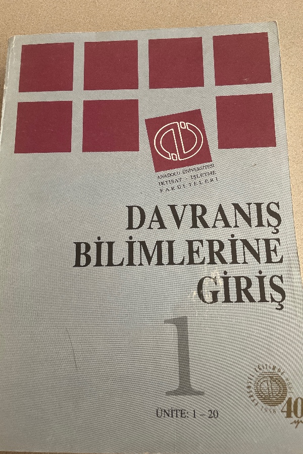 DAVRANIŞ BILIMLERINE GIRIŞ