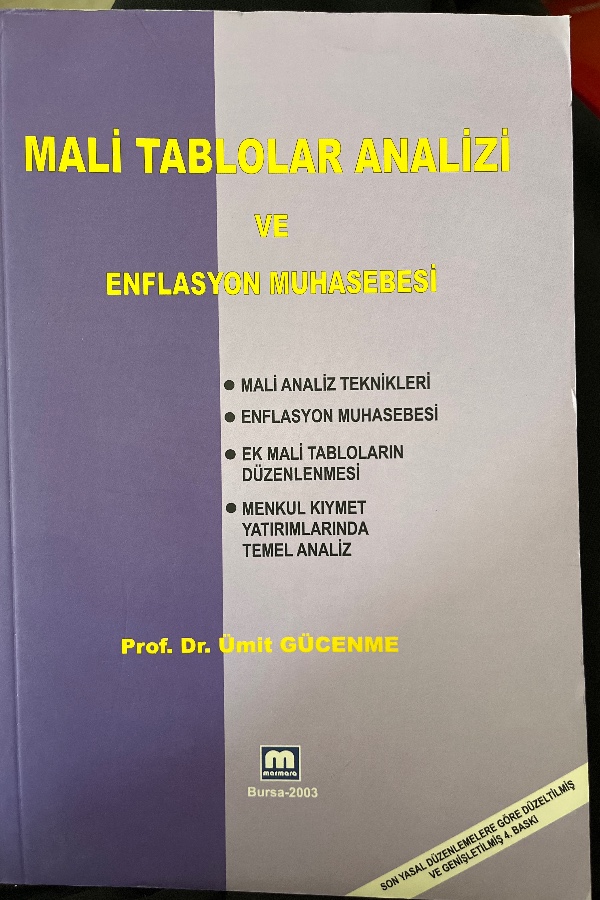 MALIYET TABLOLAR ANALIZI VE ENFLASYON MUHASEBESI
