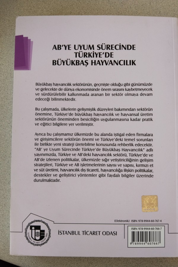 AB'YE UYUM SÜRECINDE TÜRKIYE'DE BÜYÜKBAŞ HAYVANCILIK