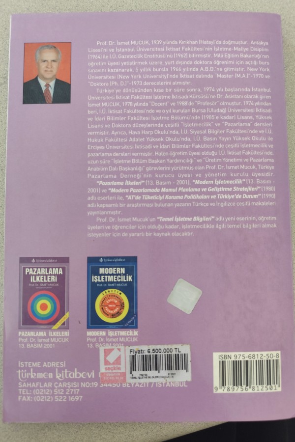 TEMEL İŞLETME BILGILERI
