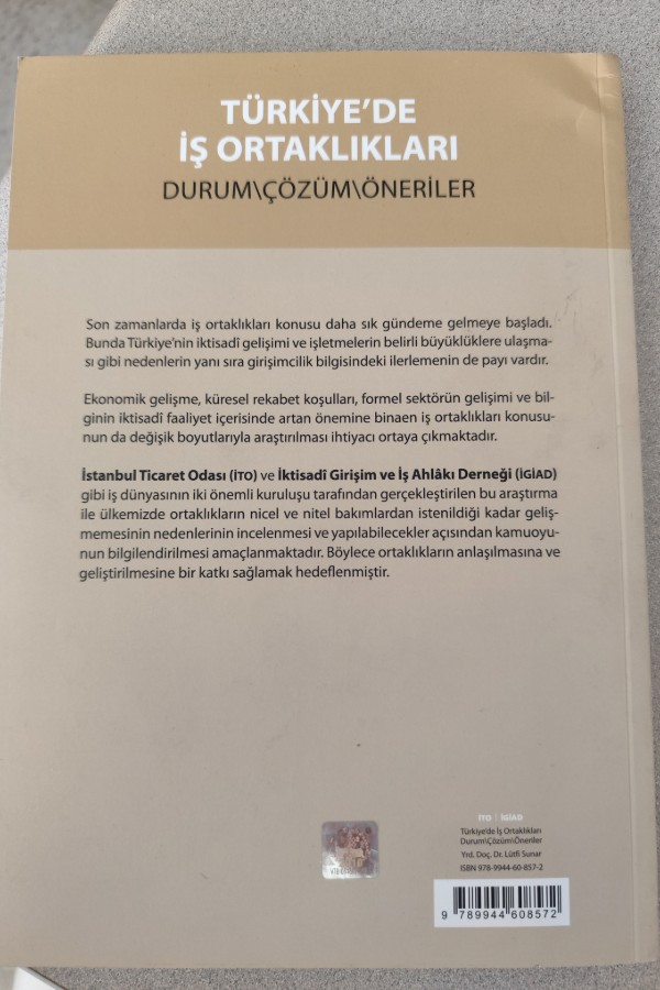 TÜRKIYE'DE İŞ ORTAKLIKLARI