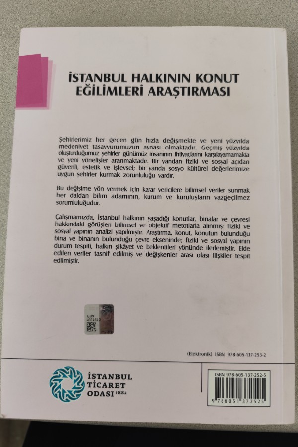 İSTANBUL VE HALKININ KONUT EĞILIMLERI ARAŞTIRMASI