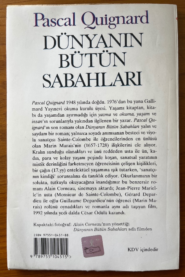 DÜNYANIN BÜTÜN SABAHLARI