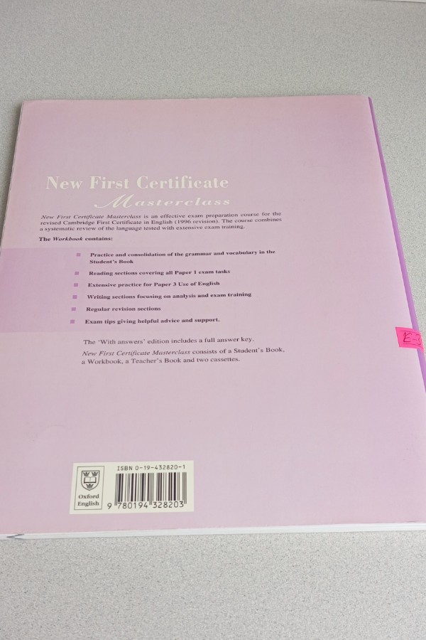 NEW FIRST CERTIFICATE MASTERCLASS