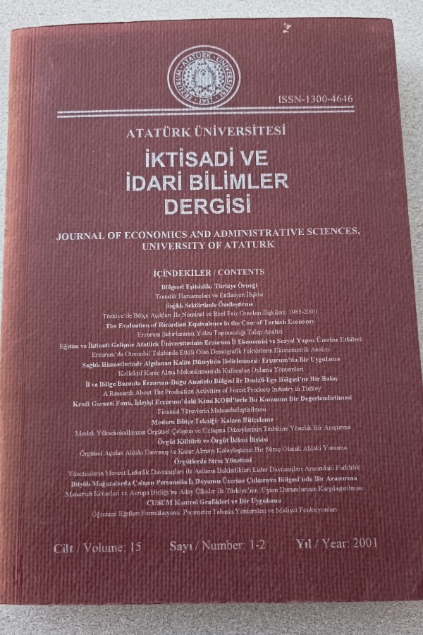 İKTISADI VE IDARI BILIMLER DERGISI