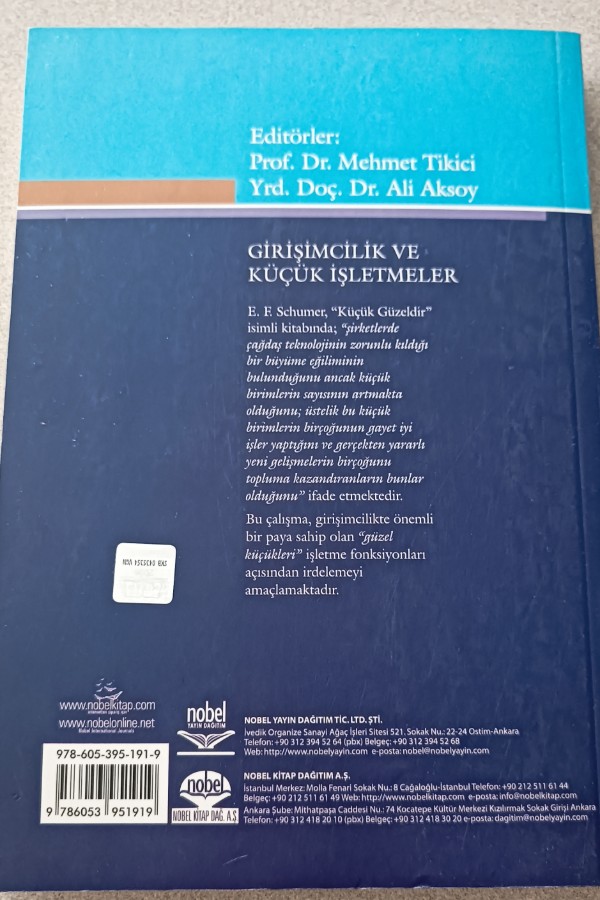 GIRIŞIMCILIK VE KÜÇÜK IŞLETMELER
