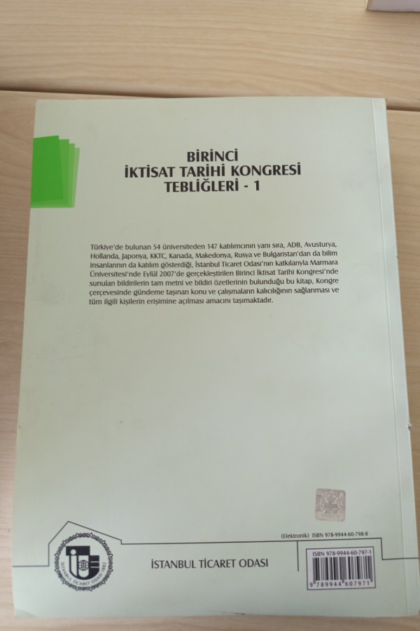 BIRINCI IKTISAT TARIHI KONGRESI TEBLIĞI-1