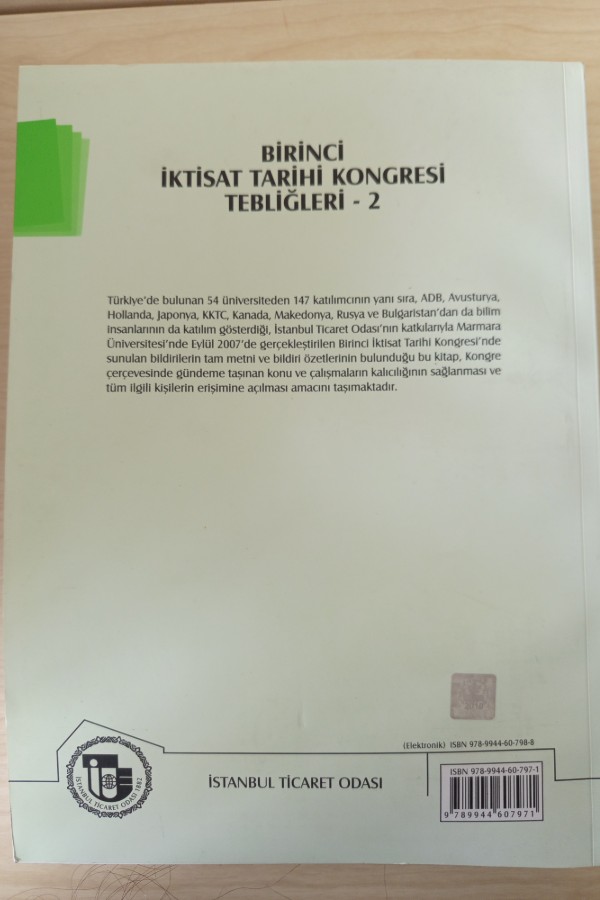 BIRINCI IKTISAT TARIHI KONGRESI TEBLIĞILERI-2