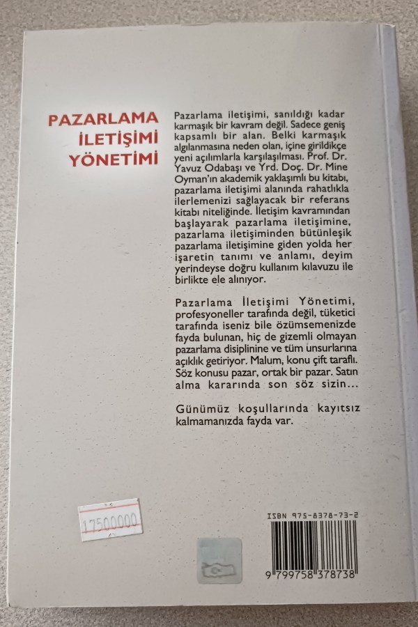 PAZARLAMA ILETIŞIMI YÖNETIMI