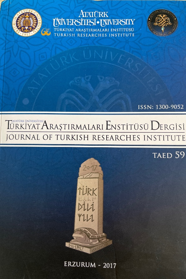 TÜRKIYAT ARAŞTIRMALARI ENSTITÜSÜ DERGISI-59
