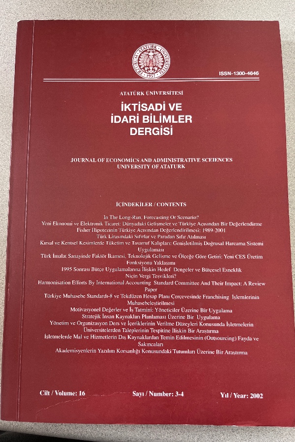 İKTISADI VE İDARI BILIMŞER DERGISI