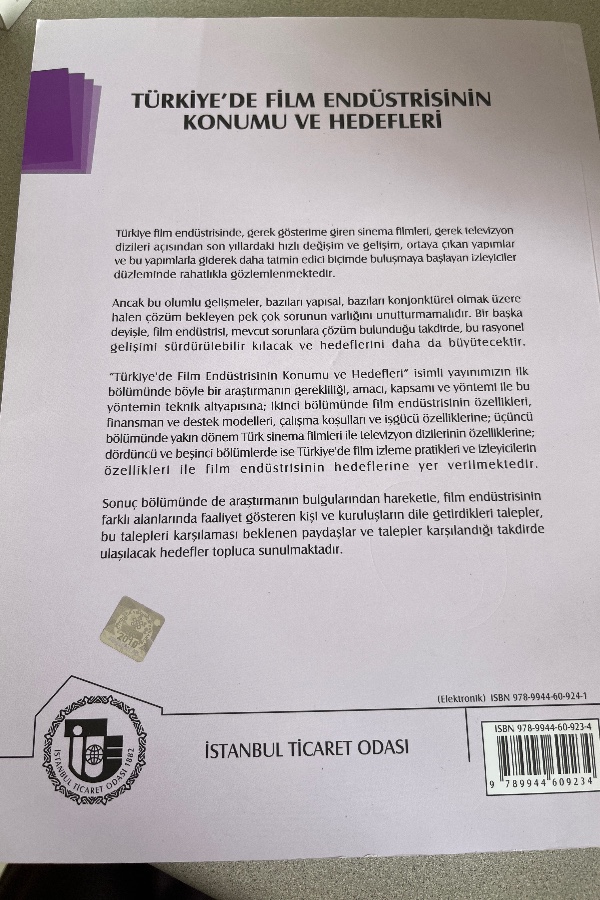 TÜRKIYE’DE FILM ENDÜSTRISININ KONUMU VE HEDEFLERI