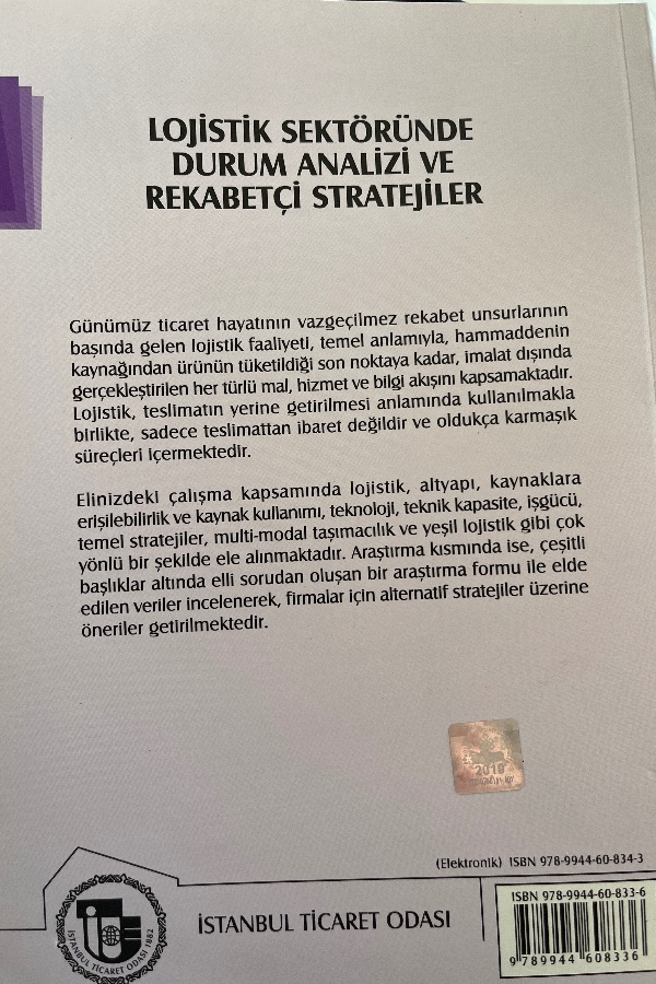 LOJISTIK SEKTÖRÜNDE DURUM ANALIZI VE REKABETÇI STRATEJILER