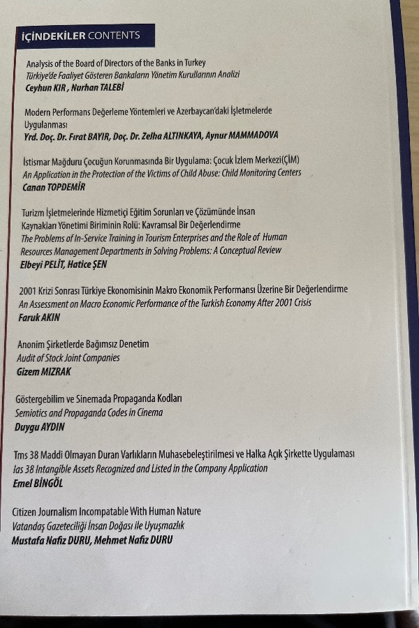 ANADOLU BIL MESLEK YÜKSEK OKULU DERGISI