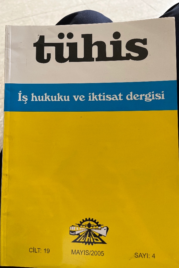 İŞ HUKUKU VE IKTISAT DERGISI