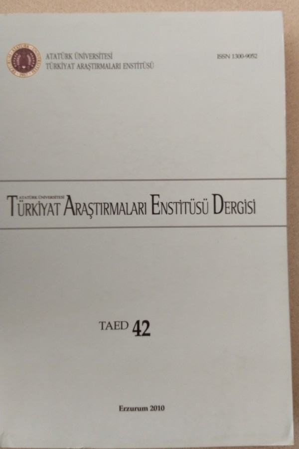 TÜRKIYAT ARAŞTIRMALARI ENSTITÜSÜ DERGISI TAED 42