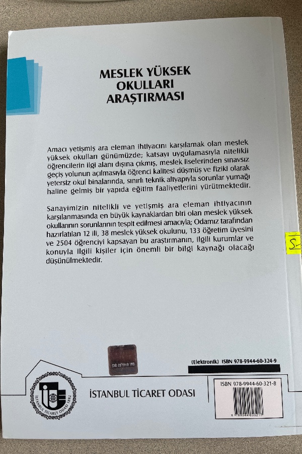 MESLEK YÜKSEK OKULLARI ARAŞTIRMASI
