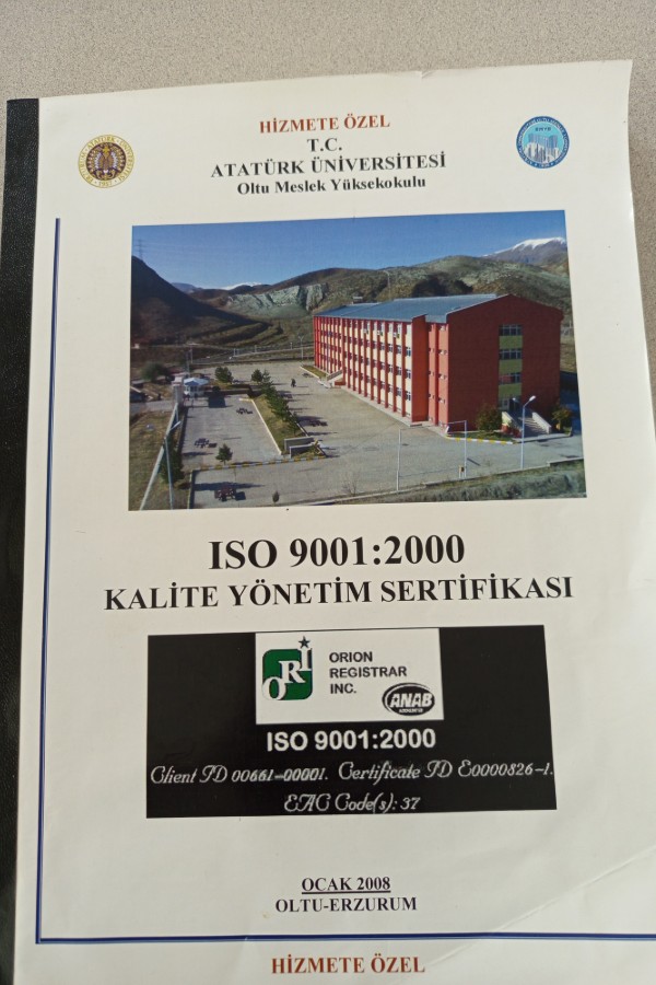 KALITE YÖNETIM SERTIFIKASI