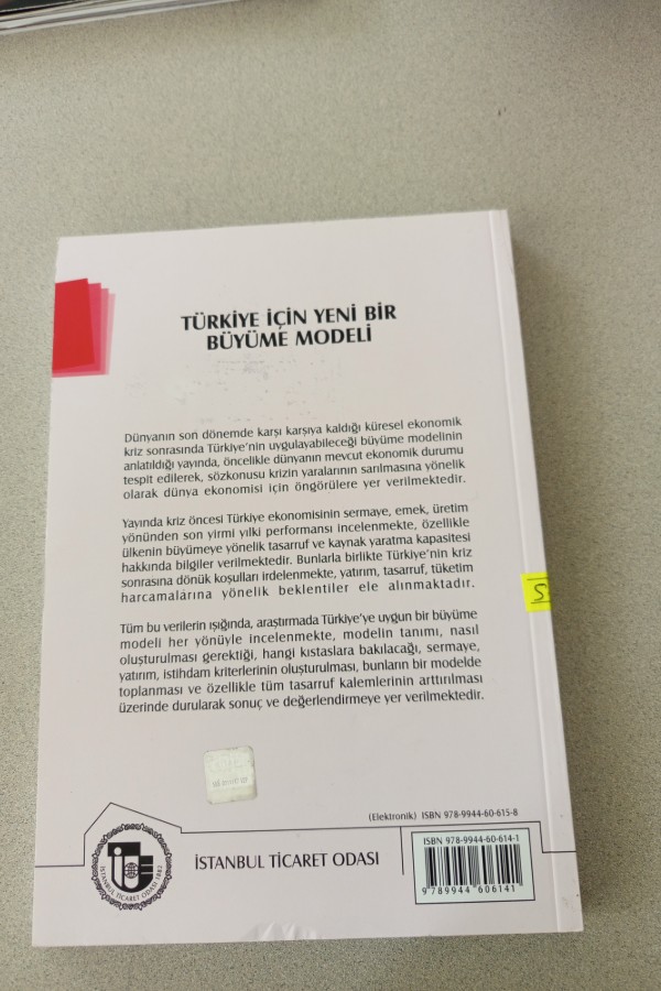 TÜRKIYE IÇIN YENI BIR BÜYÜME MODELI