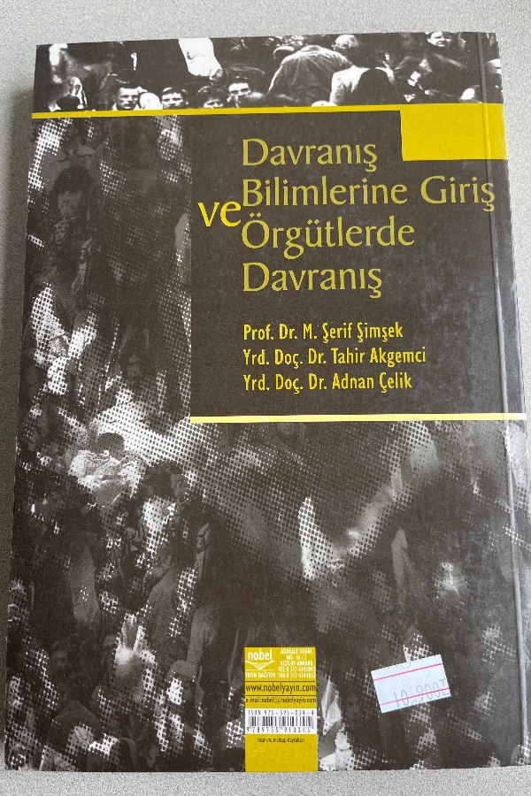 DAVRANIŞ BILIMLERINE GIRIŞ VE ÖRGÜTLER DA DAVRANIŞ