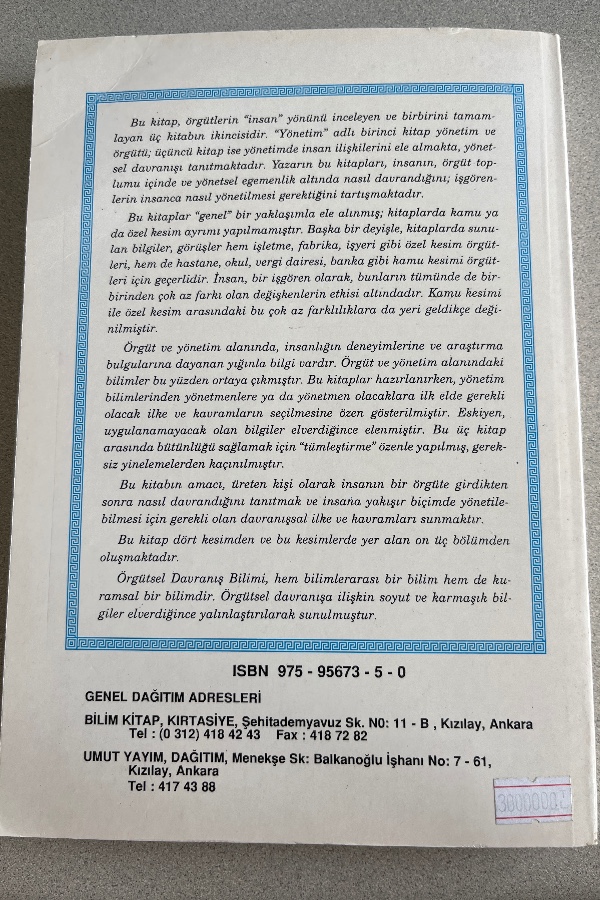 ÖRGÜTSEL DAVRANIŞ INSANIN ÜRETIM GÜCÜ