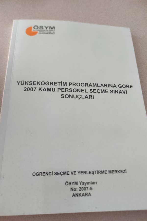 YÜKSEKÖĞRETIM PROGRAMLARINA GÖRE 2007 KAMU PERSONEL SEÇME SINAVI SONUÇLARI