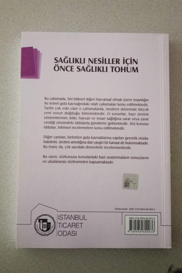 SAĞLIKLI NESILLER IÇIN ÖNCE SAĞLIKLI TOHUM