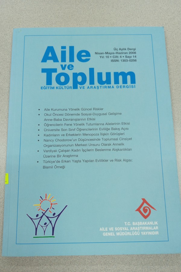 AILE VE TOPLUM EĞITIM KÜLTÜRÜ VE ARAŞTIRMA DERGISI