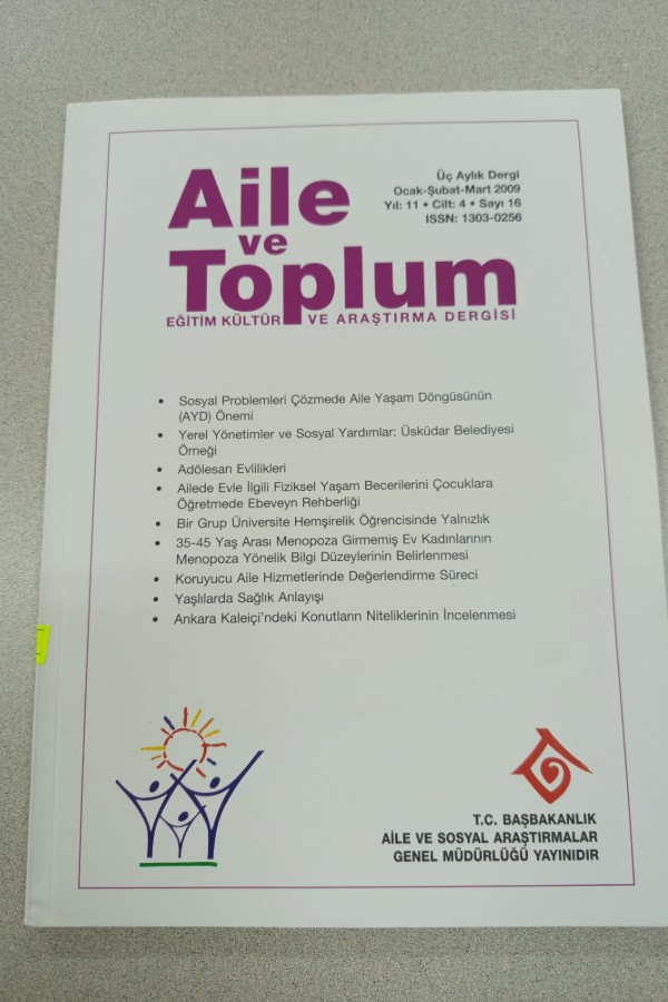 AILE VE TOPLUM EĞITIM KÜLTÜRÜ VE ARAŞTIRMA DERGISI