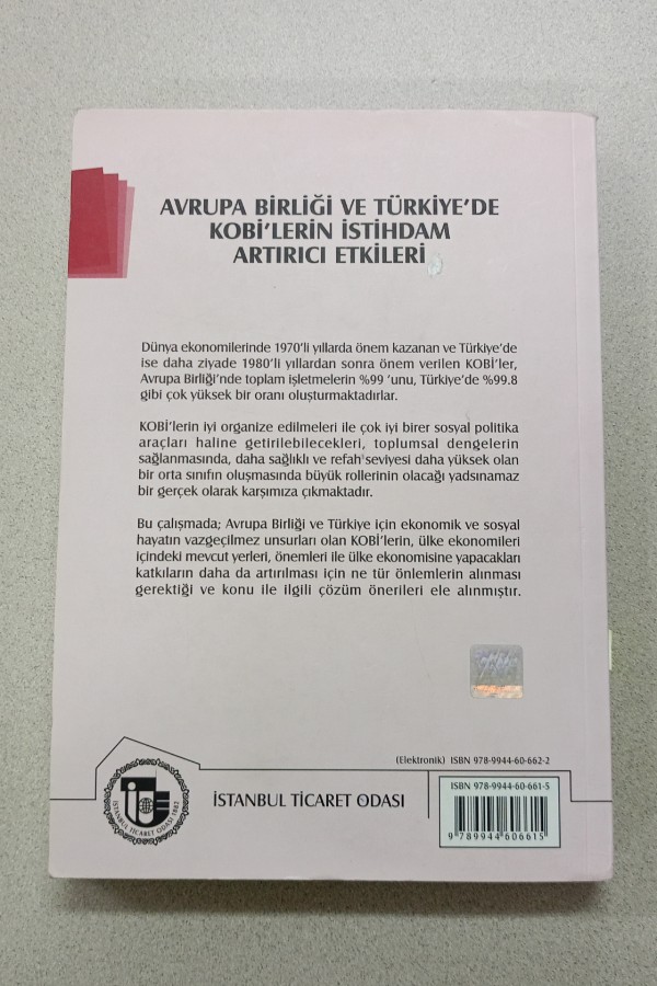 AVRUPA BIRLIĞI VE TÜRKIYE'DE KOBI'LERIN ISTIHDAM ARTIRICI ETKILERI
