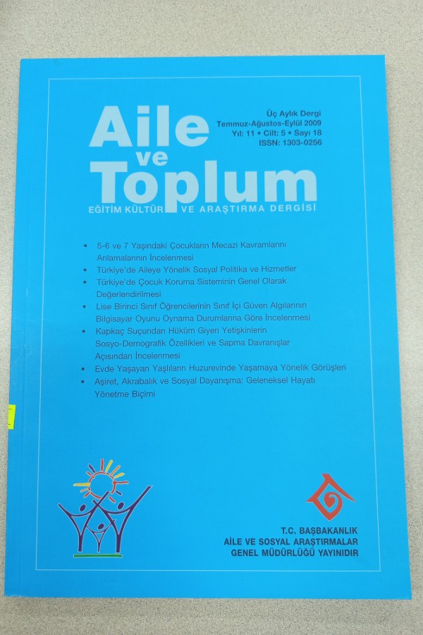 AILE VE TOPLUM EĞITIM KÜLTÜRÜ VE ARAŞTIRMA DERGISI