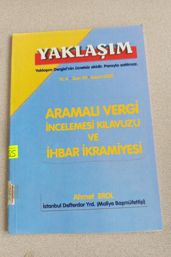 ARAMALI BELGE INCELEMESI KILAVUZU VE IHBAR IKRAMIYESI