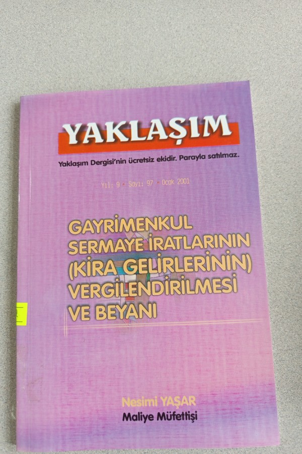 GAYRIMENKUL SERMAYE IRATLARININ VERGILENDIRILMESI VE BEYANI