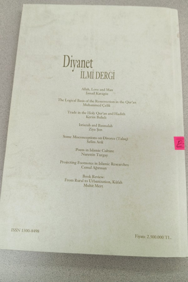 DIYANET ILMI DERGI