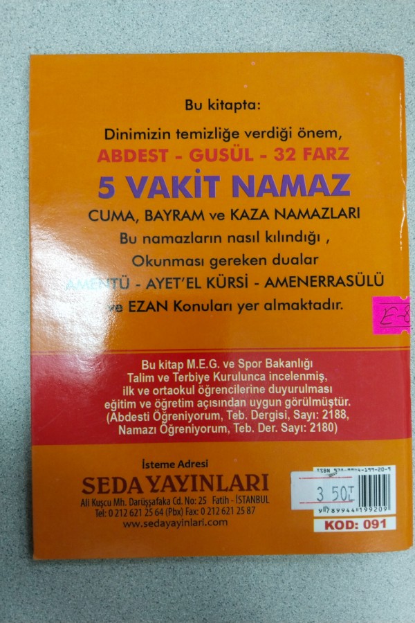 ABDEST, GUSÜL VE NAMAZI ÖĞRENIYORUM