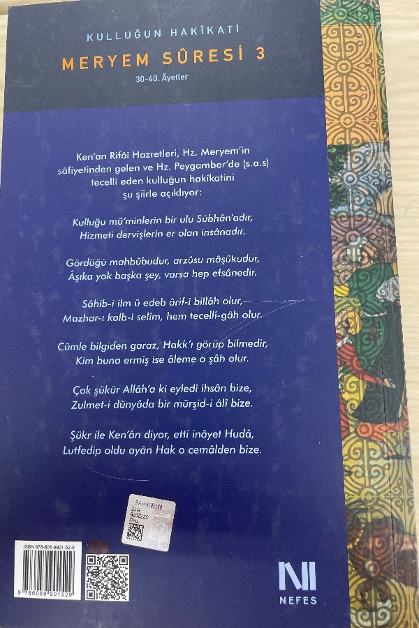 KULLUĞUN HAKIKATI MERYEM SURESI