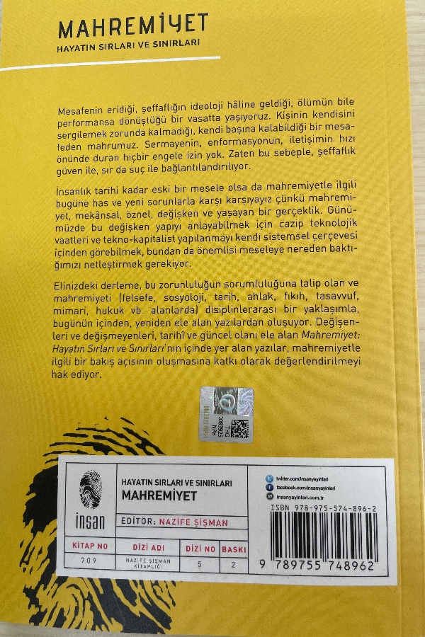 MAHREMIYET HAYATIN SIRLARI VE SINIRLARI