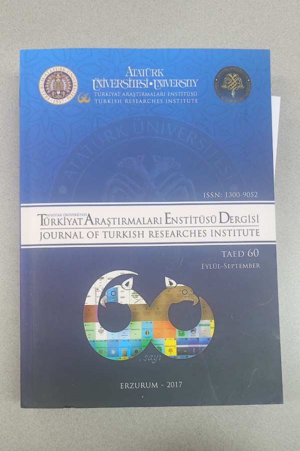TÜRKIYE'DE ARAŞTIRMALARI ENSTITÜSÜ DERGISI