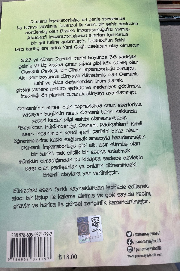 BEYLIKTEN HÜKÜMDARLIĞA OSMANLI PADIŞAHLARI