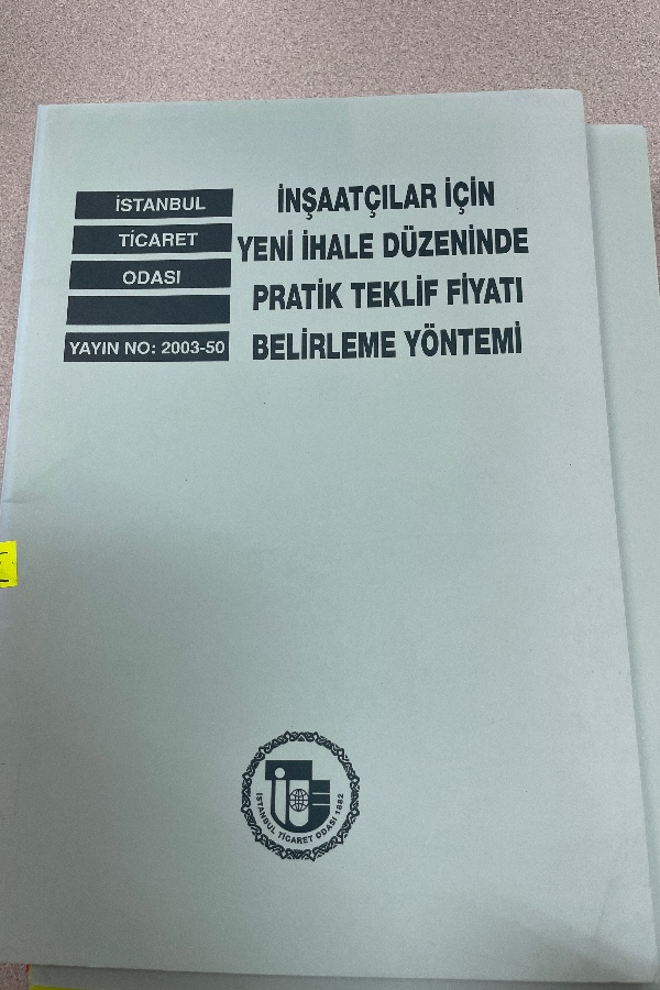 İNŞAATÇILAR IÇIN YENI IHALE DÜZENINDE PRATIK TEKLIF FIYATI BELIRLEME YÖNTEMI